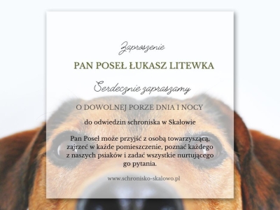 Zaproszenie dla Posła Łukasza Litewki